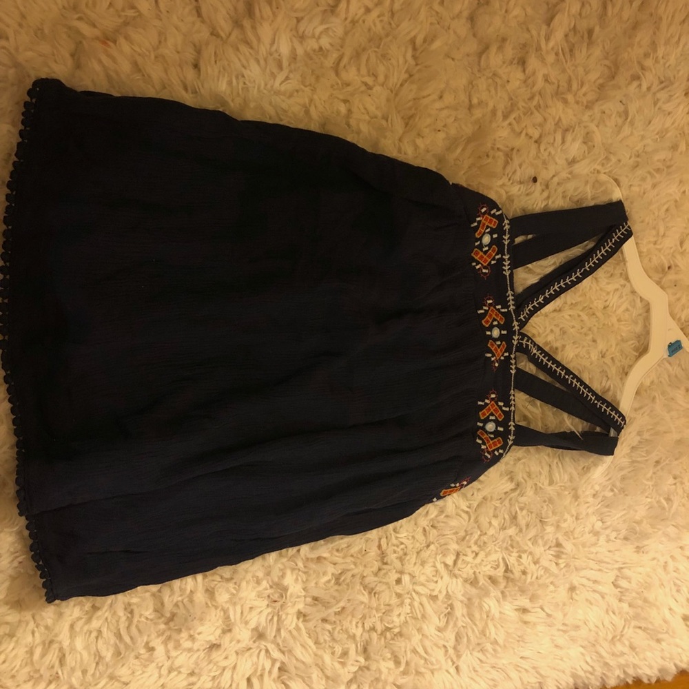 Flowy strappy summer blouse